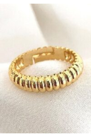 Toptan Kadın Altın Renk Vintage Burgu Yüzük